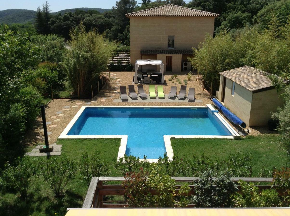 Villa La Charmeuse Fleurie Collias 外观 照片